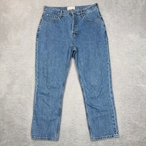 Everlane The 90s Cheeky Jean Medium Blue Organic Cotton Straight Crop 30